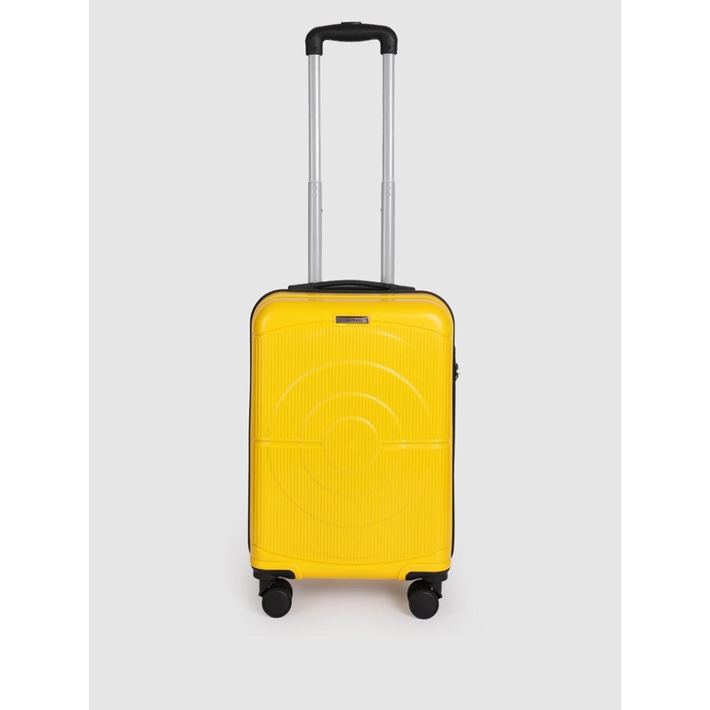 Teakwood Leathers Concentrix 360-Degree Rotation Hard Sided Cabin Size Trolley Bag – 38L