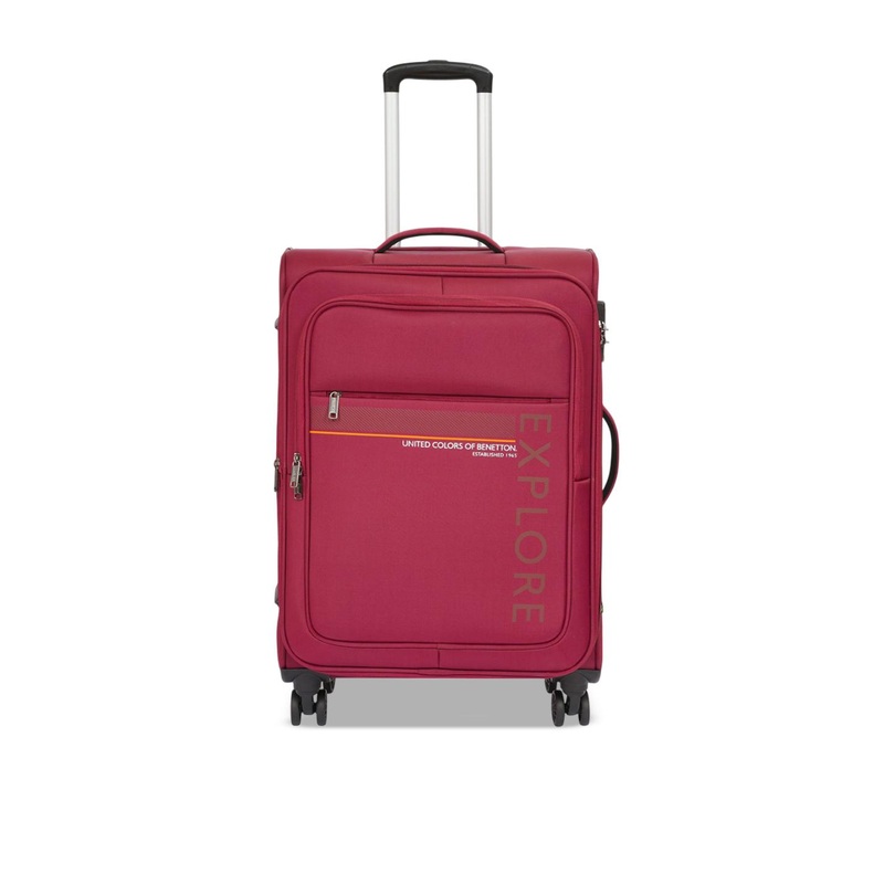 United Colors of Benetton Garret Plus Printed Soft-Sided Large Trolley Bag