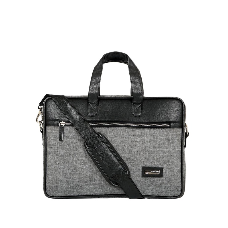 ZIPLINE Unisex Black Laptop Bag