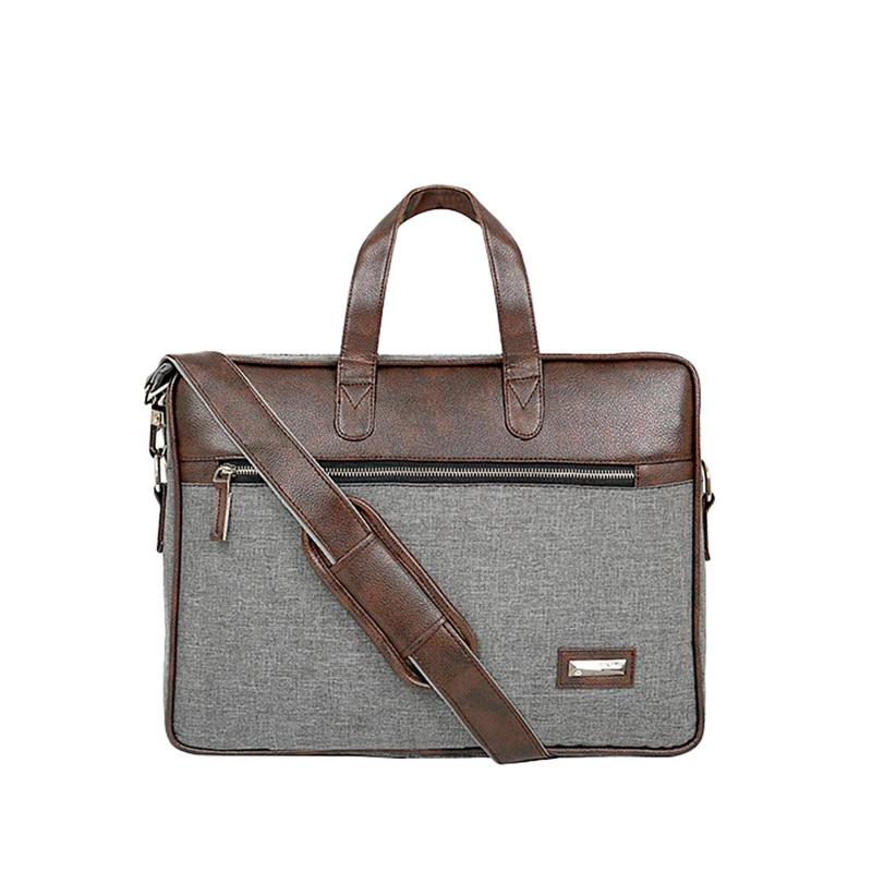 ZIPLINE Unisex Brown Laptop Bag