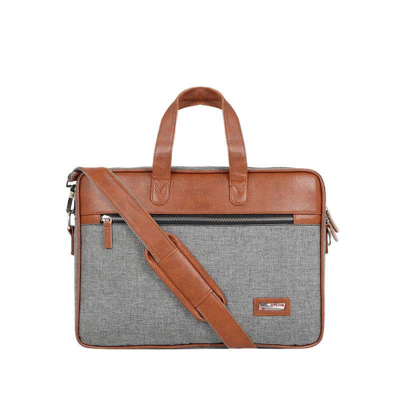 ZIPLINE Unisex Tan Laptop Bag