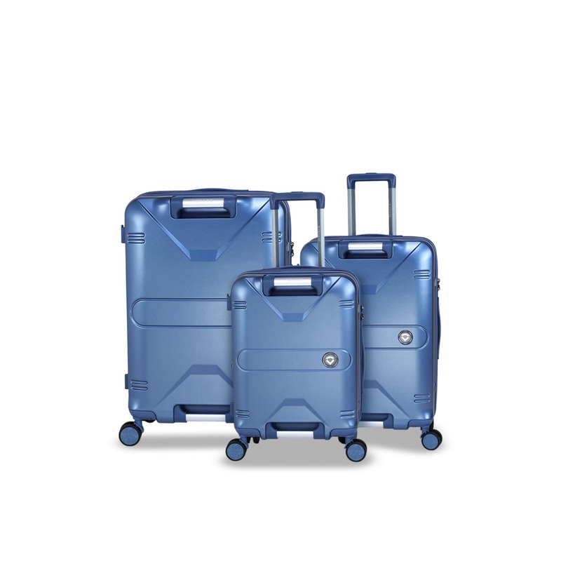 ACEPACK Set Of 3 Romero Textured Hard-Sided Trolley Bags