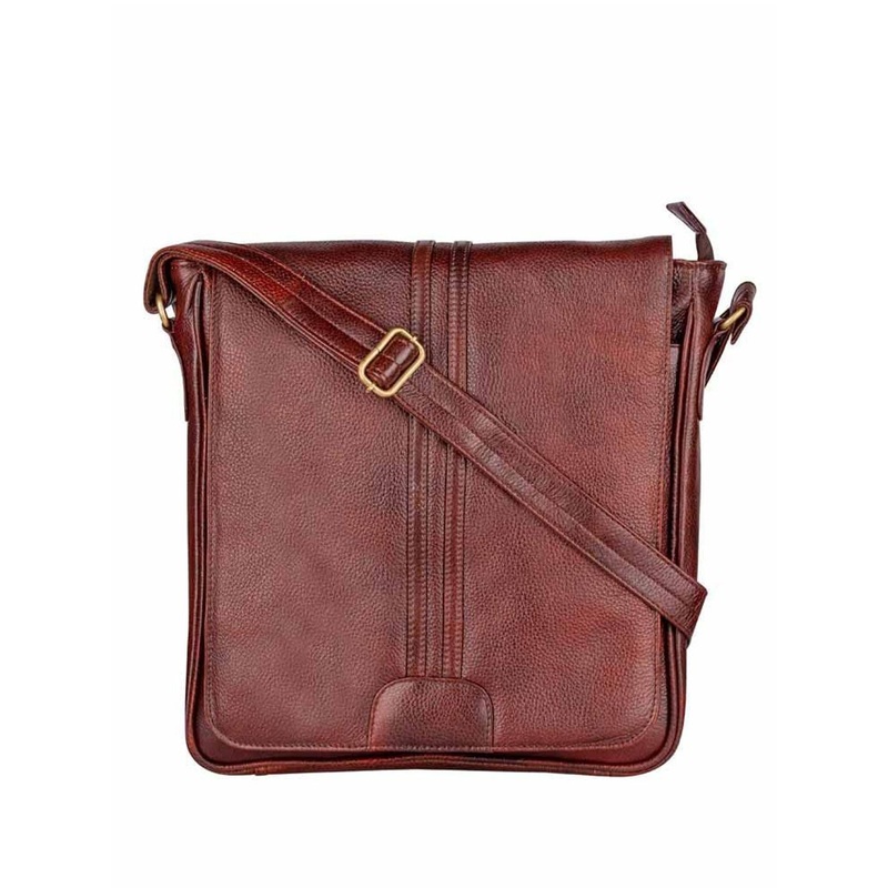 AMOREE Men Leather Messenger Bag