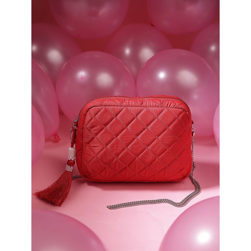 Anekaant Unisex Solid Structured Sling Bag