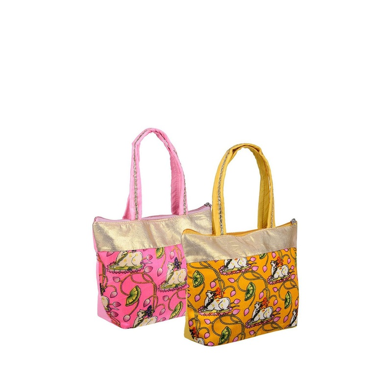 Kuber Industries Set of 2 Printed Shopper Shoulder Bag
