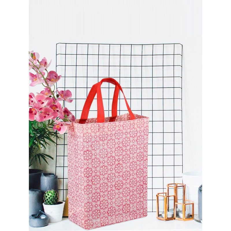 Kuber Industries Set of 6 Printed Structured Handheld Bag