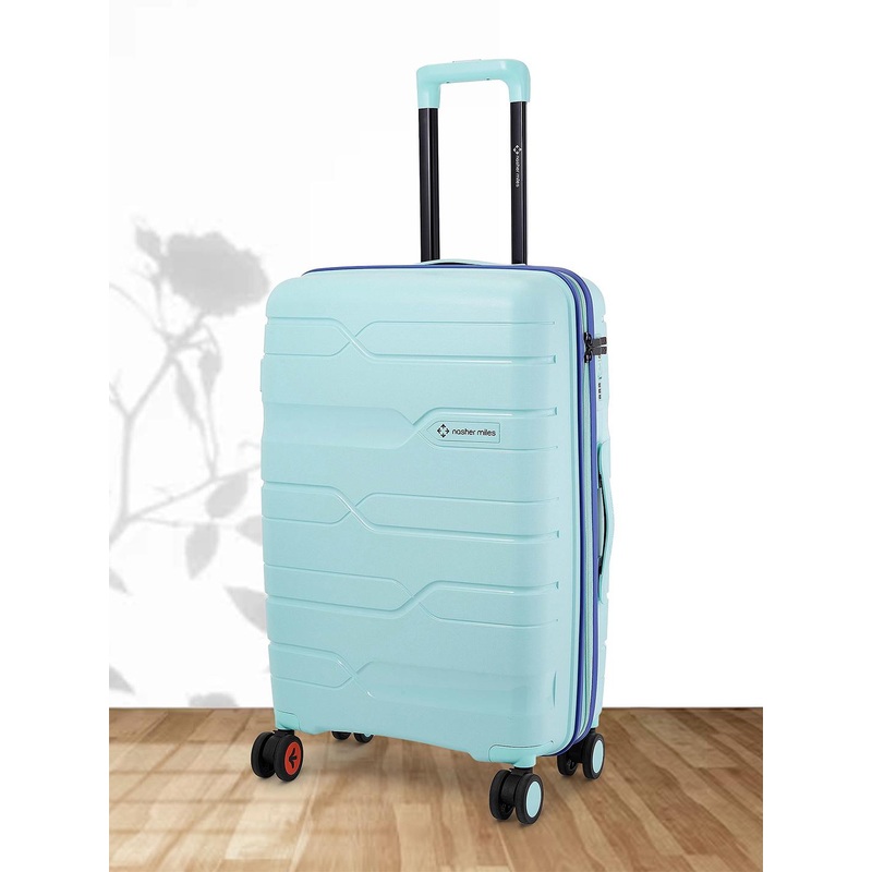 Nasher Miles Textured Cannes Hard-Sided Medium Trolley Bag