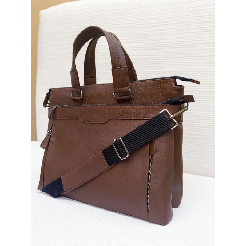 PERKED Unisex Leather Textured Laptop Bag