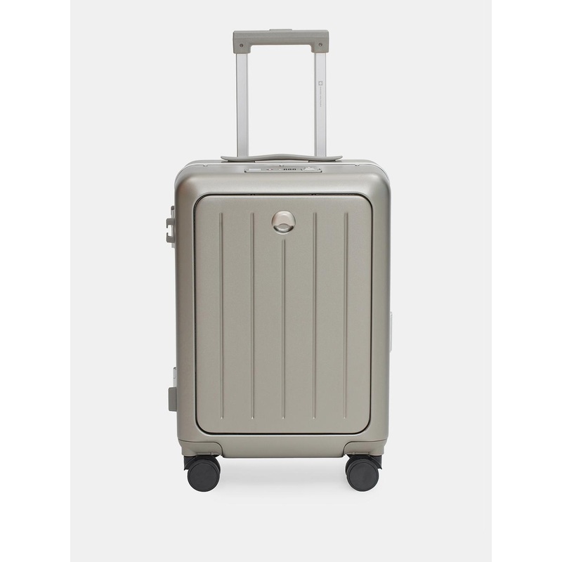 SWISS MILITARY Textured Hard-Sided Trolley Suitcase