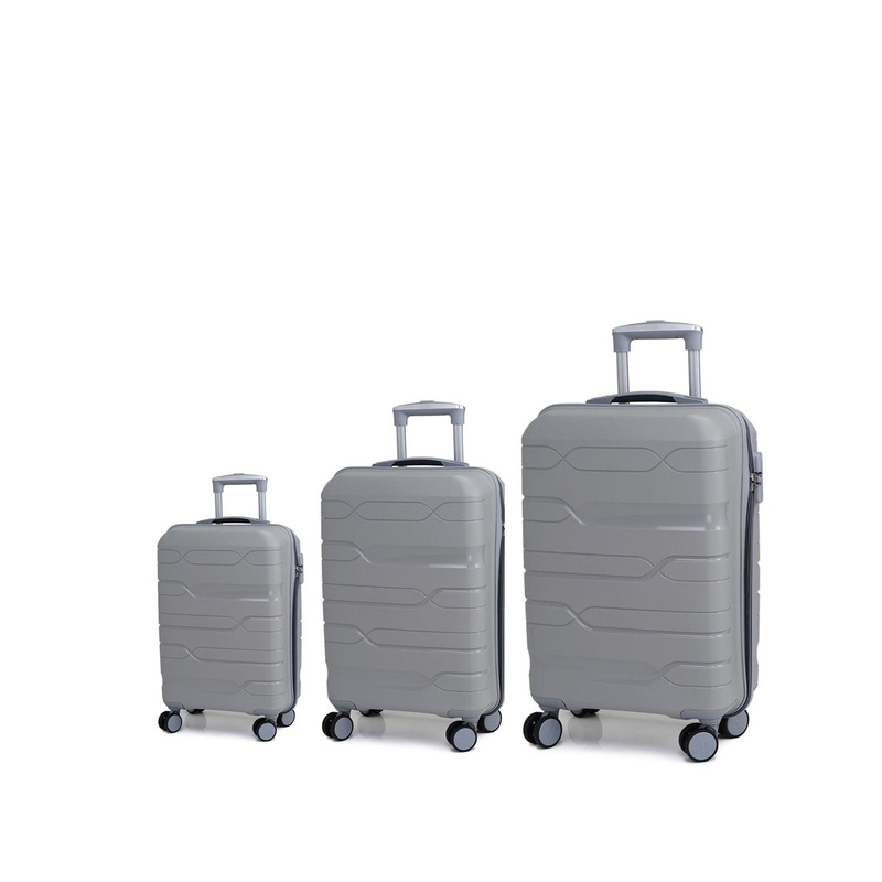 ACEPACK Jupiter Set Of 3 Textured Hard-Sided Trolley Bag