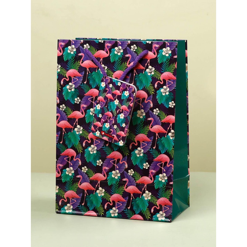 Archies Floral Textured Shopper Tote Bag with Tasselled