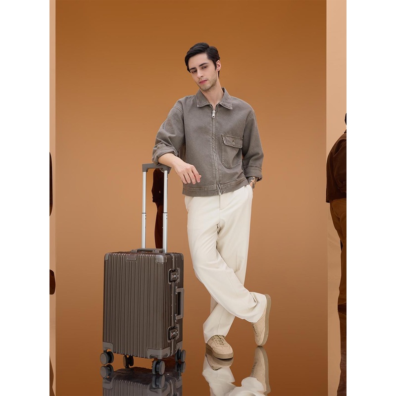 EUME Textured Hard-Sided Cabin TrolleyBag