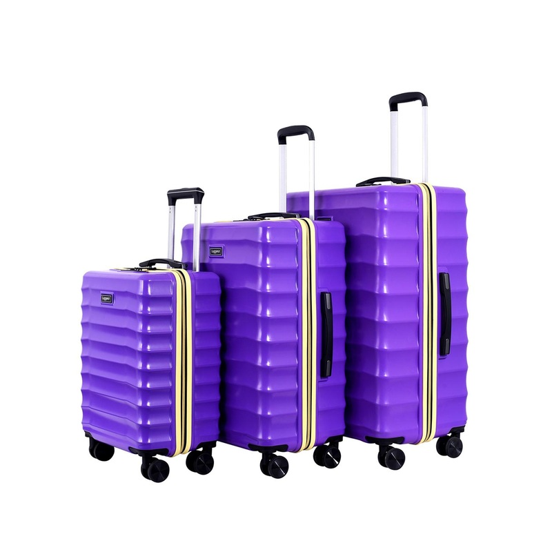 Luggero Set Of 3 Hard-Sided Trolley Bag