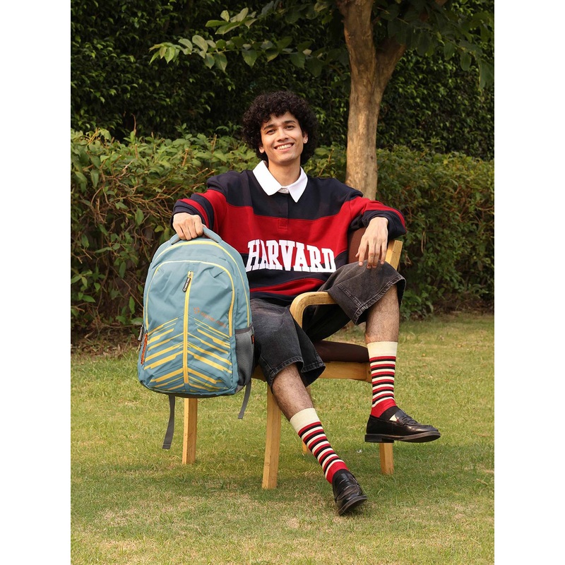 Nasher Miles Geography Laptop Backpack 31 Liters Polyester with Raincover (Green)