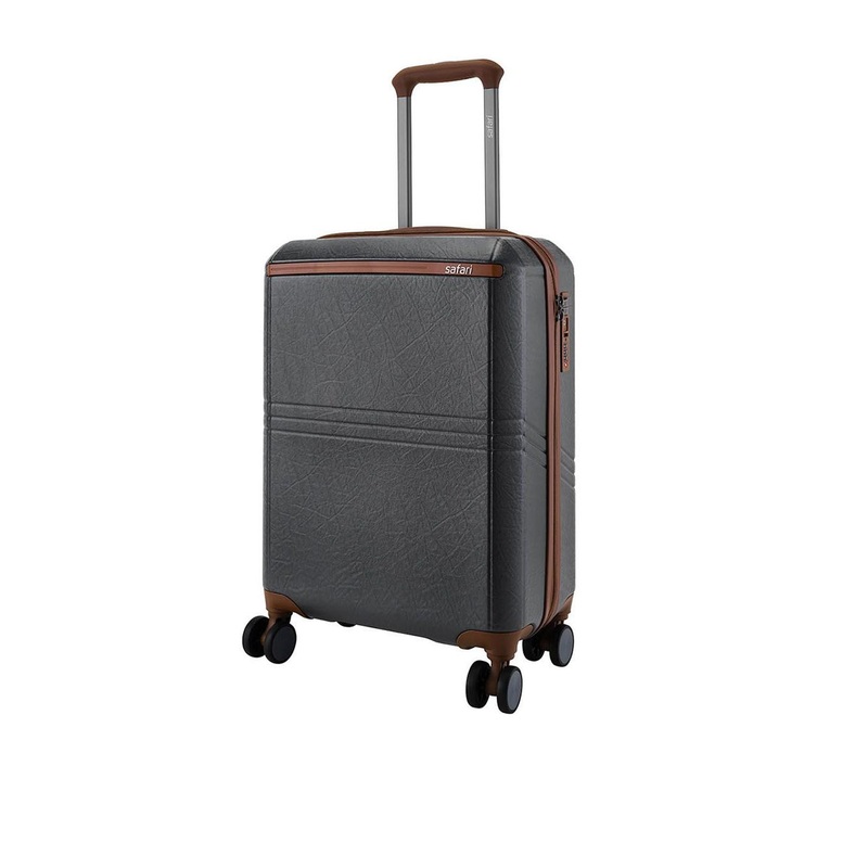 Safari Select Heritage Textured with TSA Lock Polycarbonate Medium Trolley Bag 66 Cm