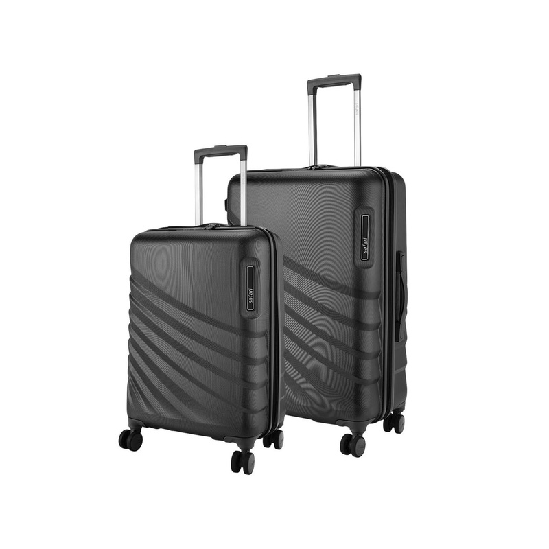 Safari Select Polaris Pro Set of 2 Textured with TSA Lock Polycarbonate Trolley Bag