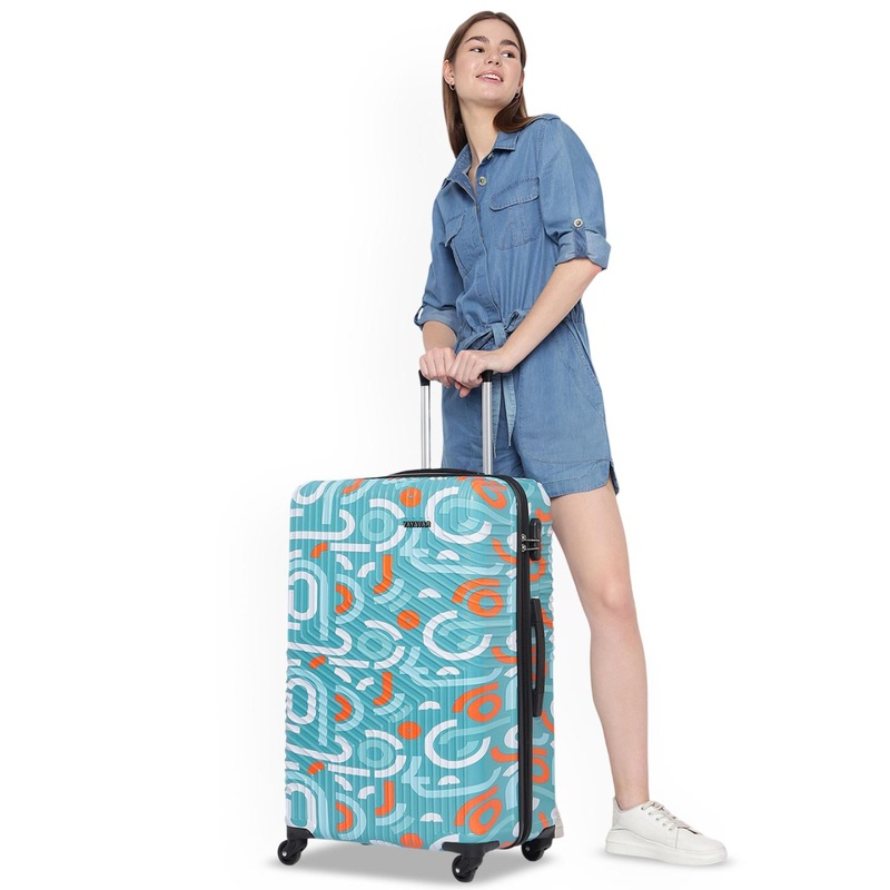 YAYAVAR Paris Scratch Proof Printed Trolley Suitcase