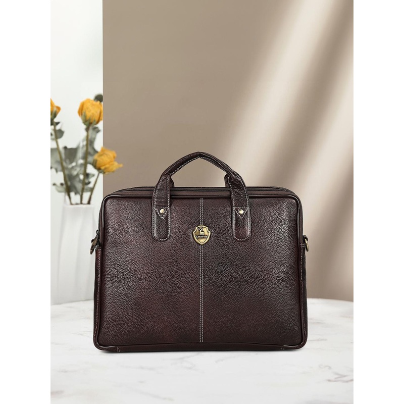 Catelina Men Leather Solid Messenger Bag