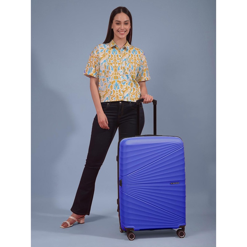 MOVE-MEANT Textured Hard-Sided Cabin Trolley Bag
