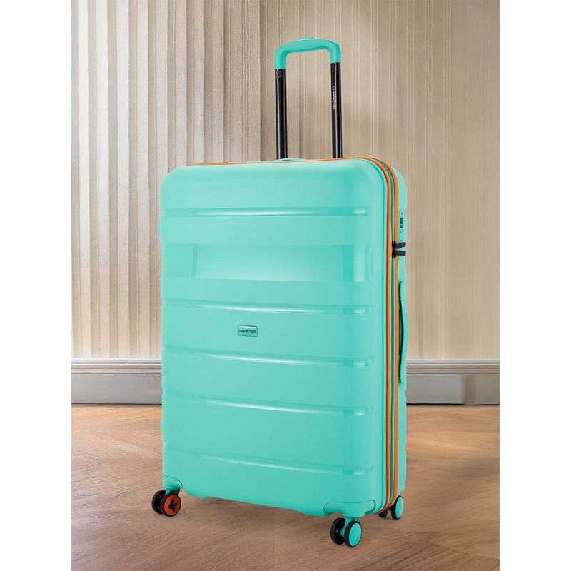 Nasher Miles Unisex Jupiter Hard-Sided Large Teal Trolley Bag – 28 Inch (75 cm)