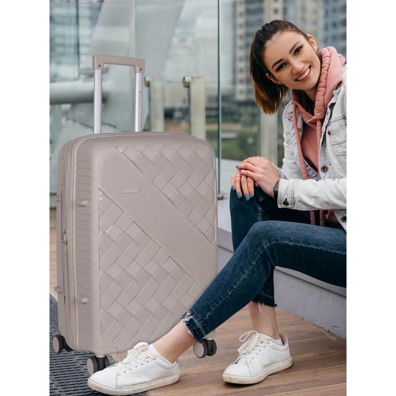 Polo Class Set Of 2 Texture Non-Padded Hard-Sided Trolley Bag