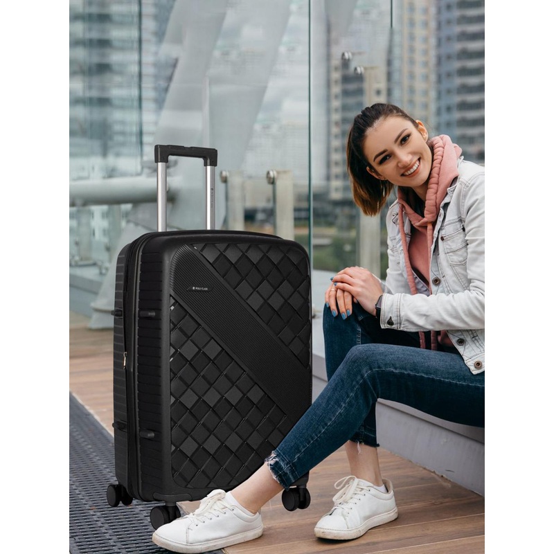 Polo Class Unisex Pack of 2 Texture Hard-Sided Trolley Bag