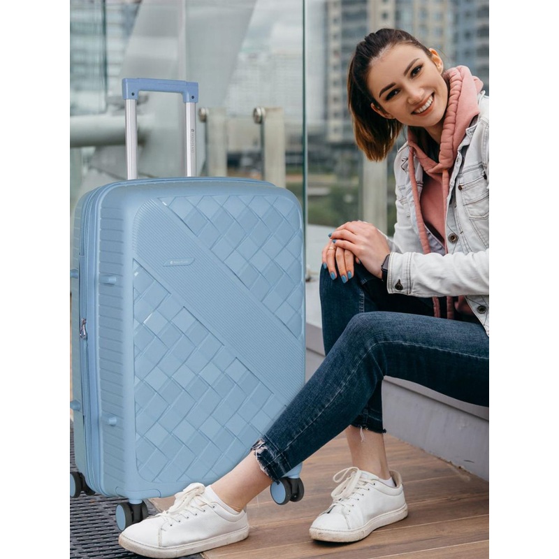 Polo Class Unisex Set Of 2 Hard-Sided Medium & Cabin Trolley Bag