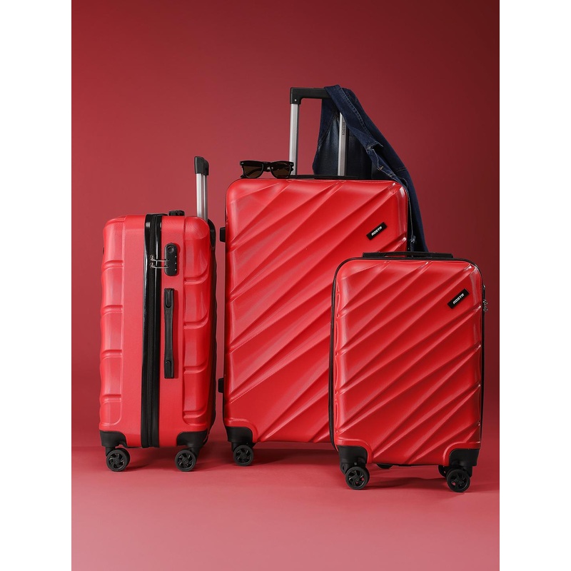 Roadster Set of 3 JOHN FTY Small-Medium-Large Trolley Suitcases