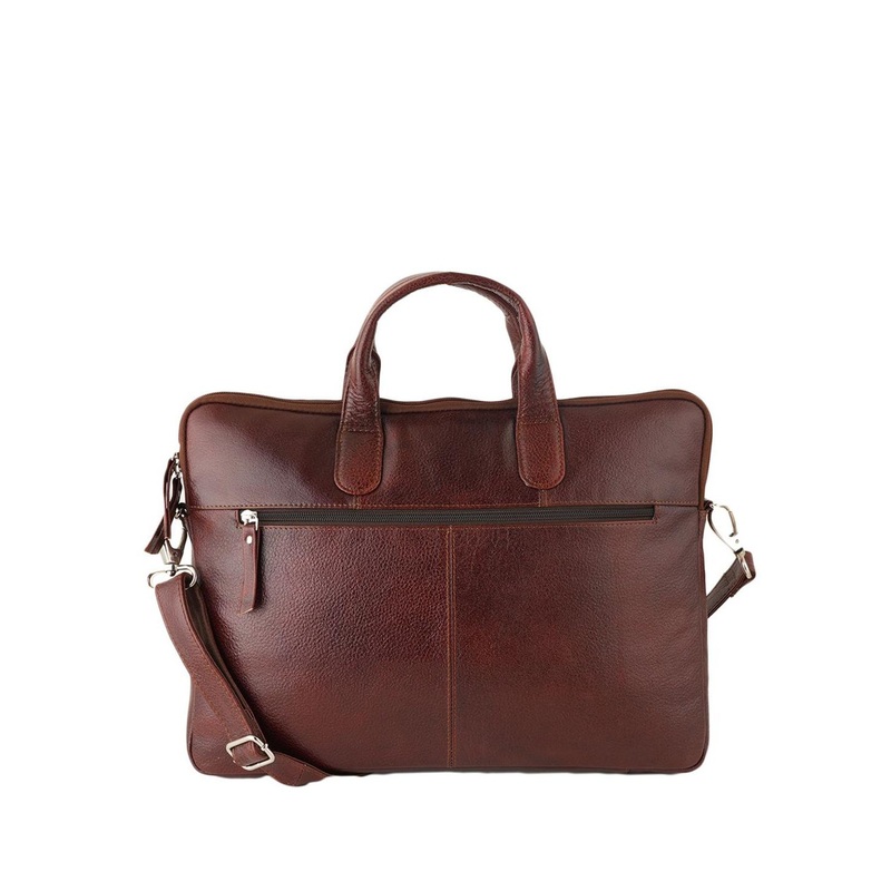 Style Shoes Unisex Textured Leather Laptop Bag