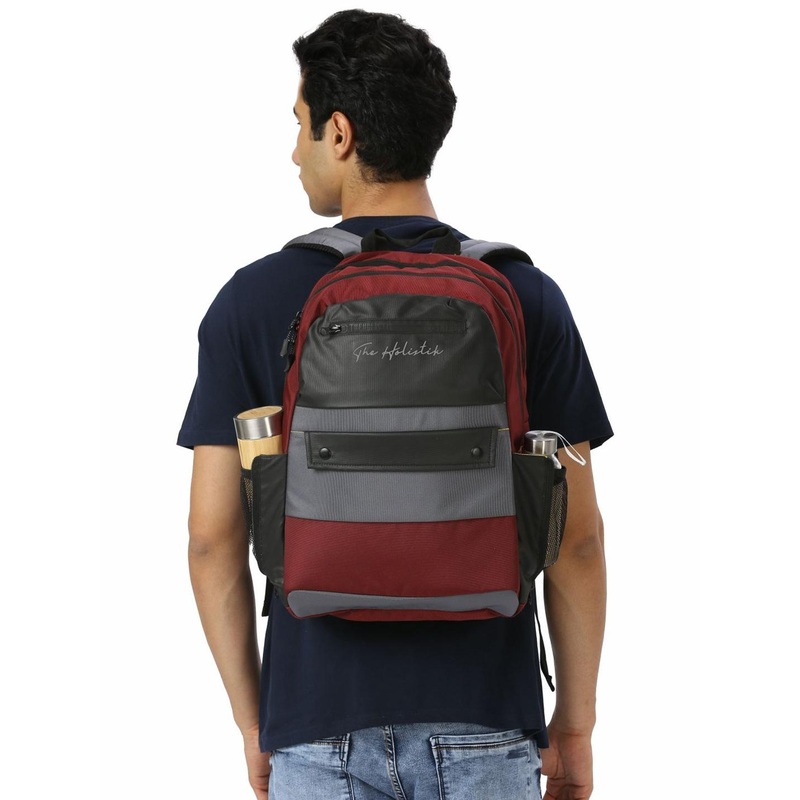 THE HOLISTIK Comrade Trendy Men Colourblocked Backpack