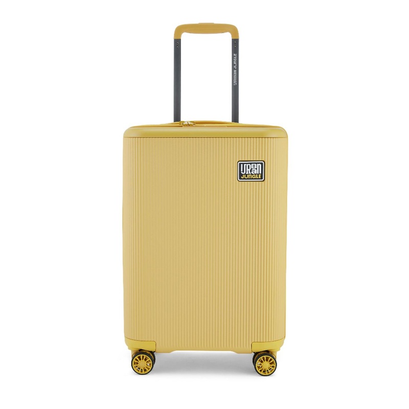 Urban Jungle By Safari Yellow Light Weight Cabin Hardside Trolley Polycarboante Suitcase