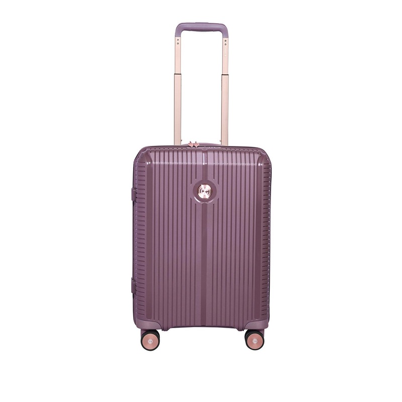 CARLTON  Gemma Cabin 360 Unisex Textured Hard Sided Cabin Suitcase Trolly Bag
