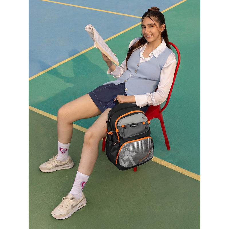 Nasher Miles Grey Engineering Laptop Backpack 36 L Polyester with Raincover