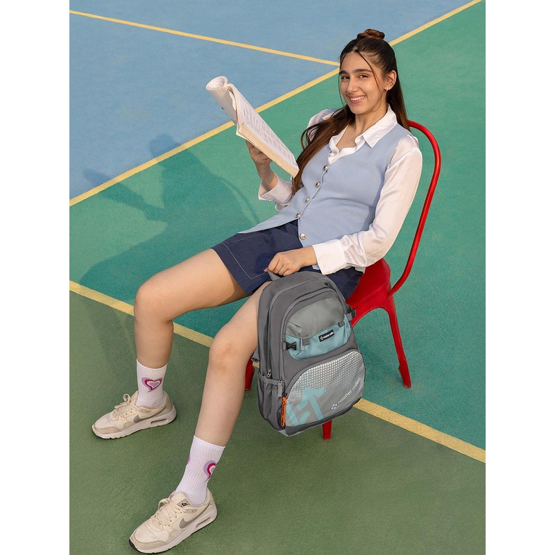 Nasher Miles Teal Engineering Laptop Backpack 36 L Polyester with Raincover