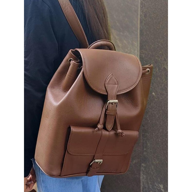 PERKED Unisex Buckle Pocket Backpack