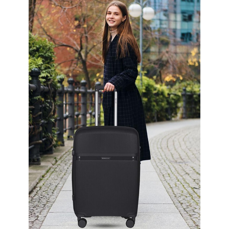 Polo Class Set Of 2 Textured Hard-Sided Polypropylene Trolley Bag