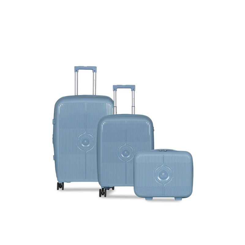 Polo Class Set Of 2 Textured Hard-Sided Trolley With Vanity Box