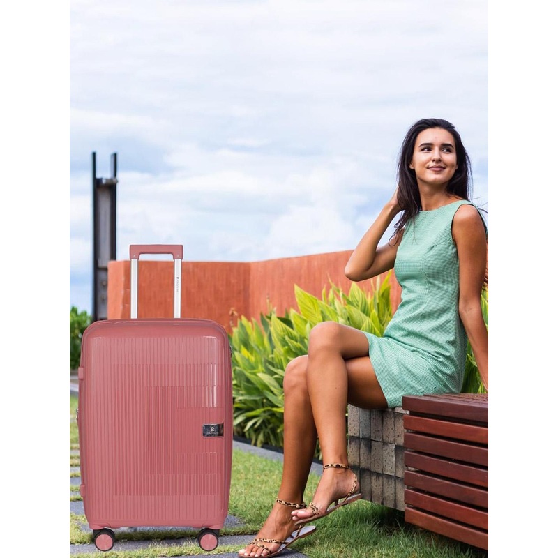 Polo Class Set Of 3 Textured Hard Sided Trolley Bag