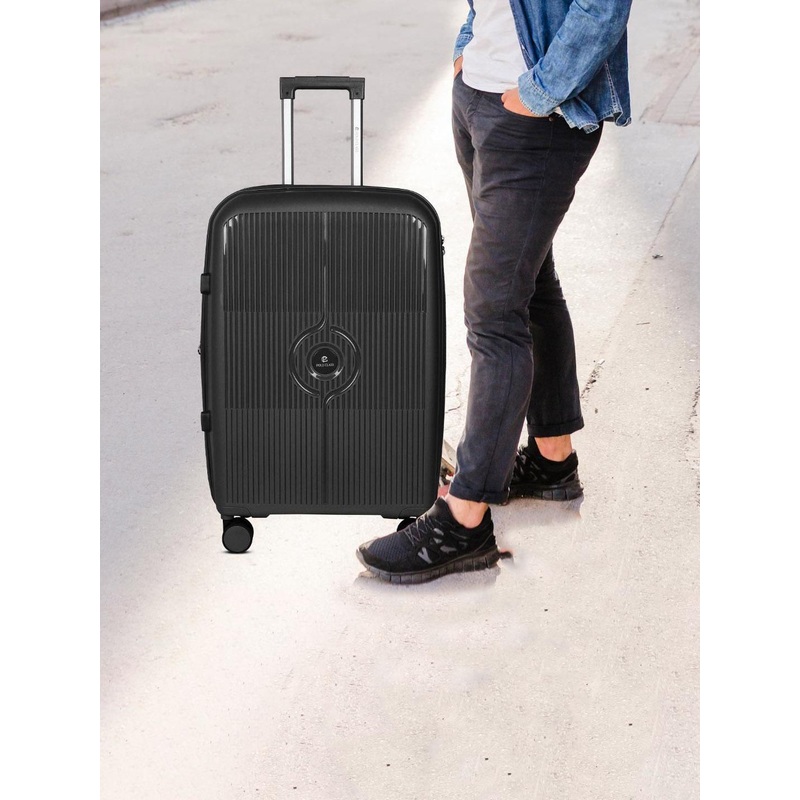 Polo Class Set Of 3  With Vanity Textured Hard-Sided Trolley Bag