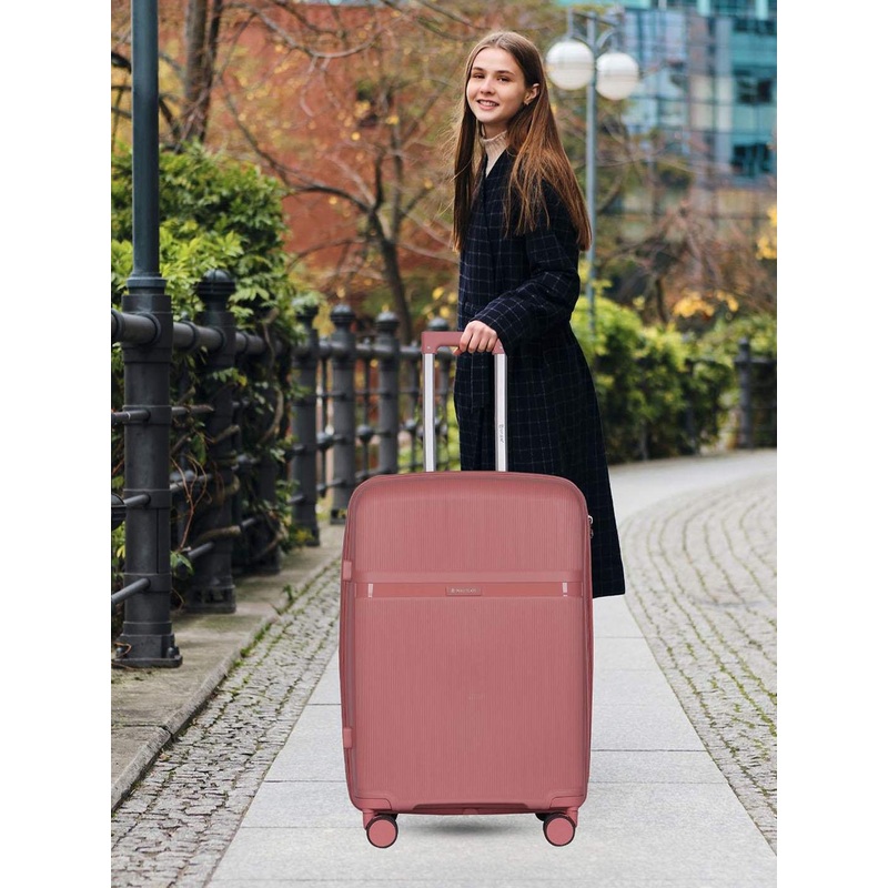Polo Class  Textured Hard-Sided Trolley  With Bag Vanity