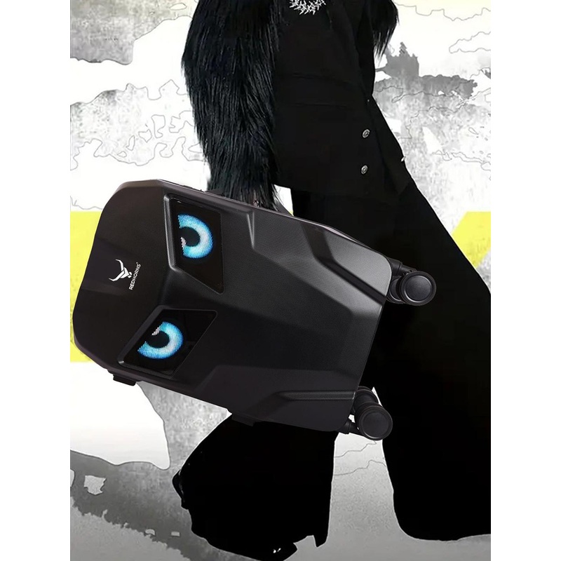 REDHORNS Printed Hard-Sided Cabin Trolley Bag