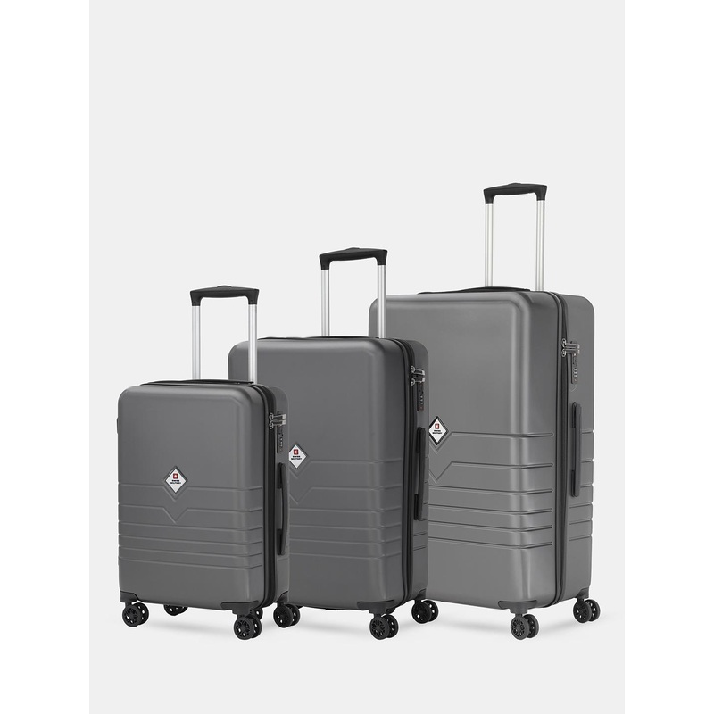SWISS MILITARY Set Of 3 Arctic Elite Hard-Sided Textured Trolley Bag