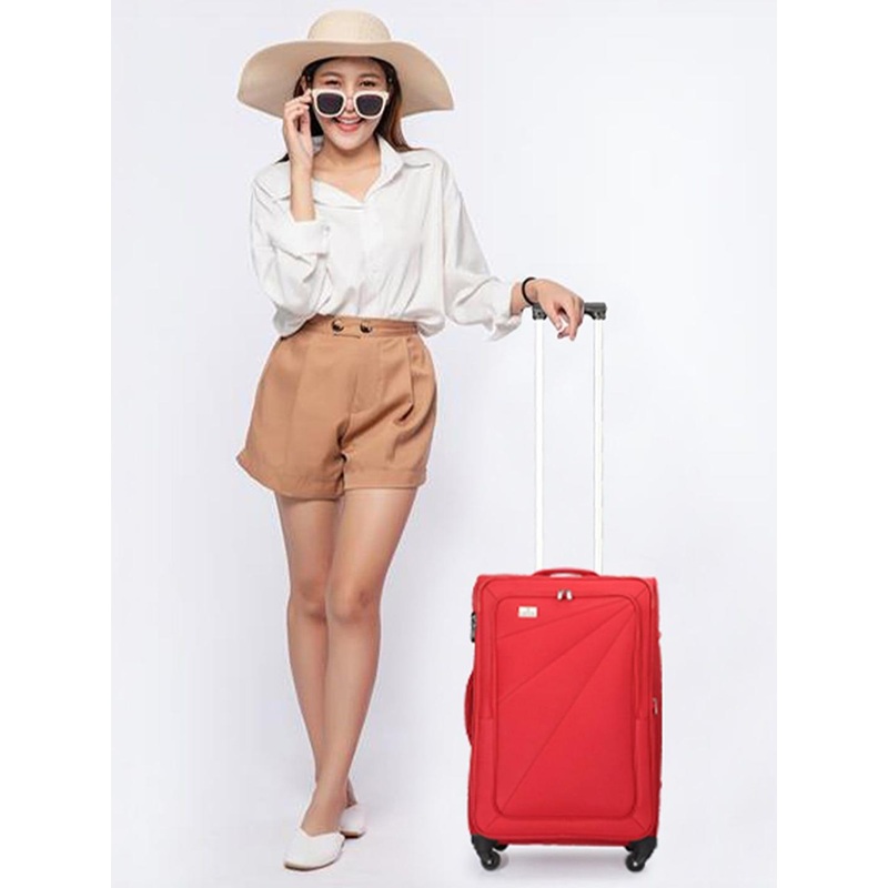 THE CLOWNFISH Farren Series Soft Sided Premium Luggage Polyester Trolley Bag