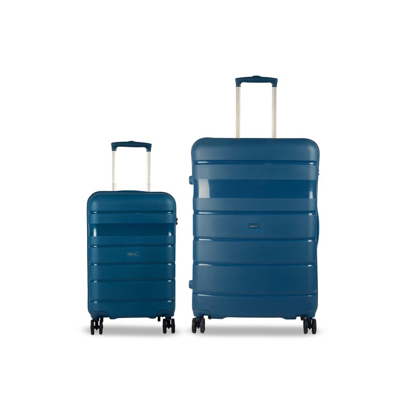 Timus Hard Luggage Set Of 2 Textured Hard-Sided Trolley Bags