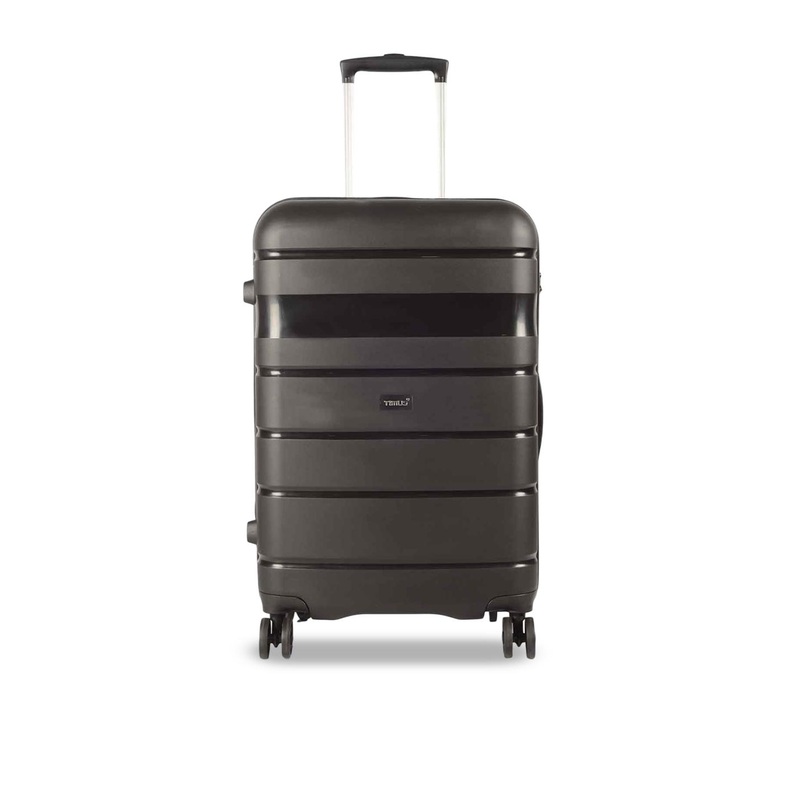 Timus Hard Luggage Textured Hard-Sided Large Trolley Bag