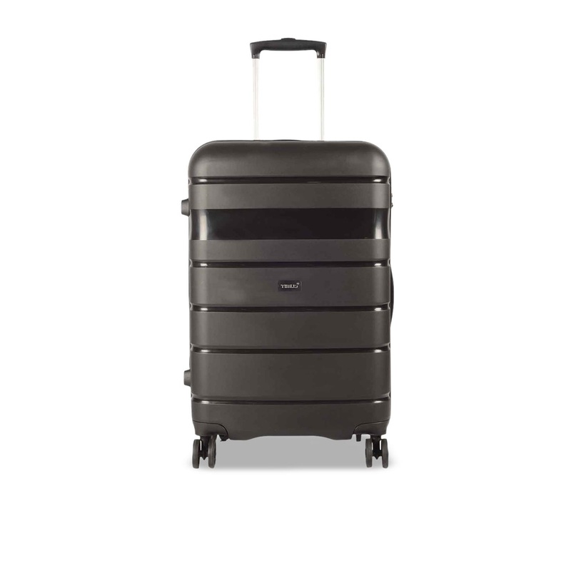 Timus Hard Luggage Textured Hard-Sided Medium Trolley Bag