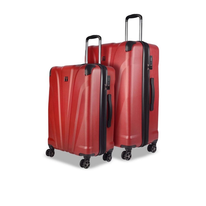 Timus Leolite Unisex Set Of 2 Hard Sided Trolley Suitcase