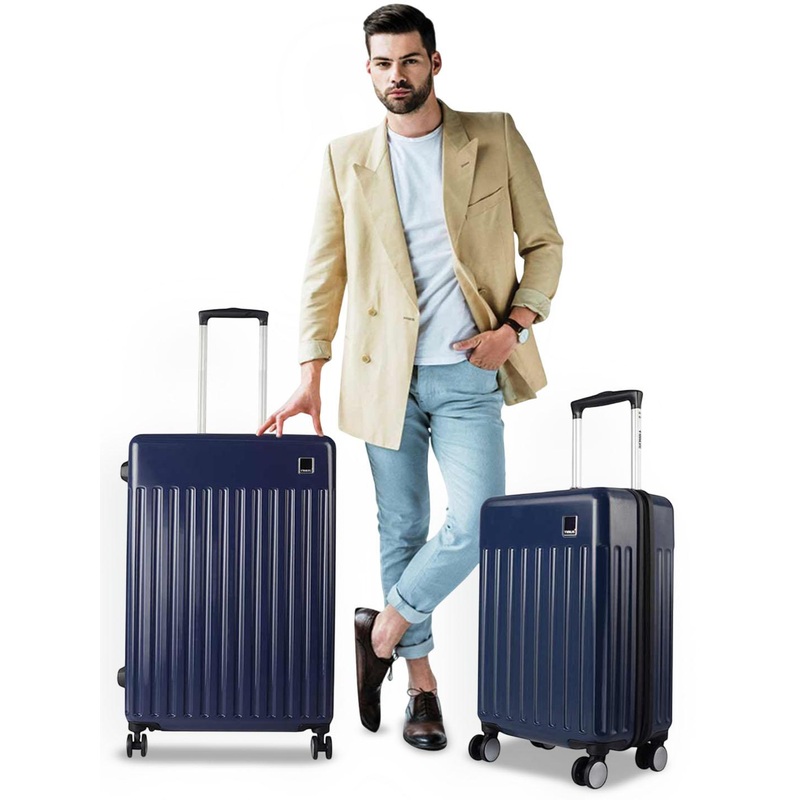 Timus Neolite Unisex Set Of 2 Textured Hard-Sided Trolley Bag