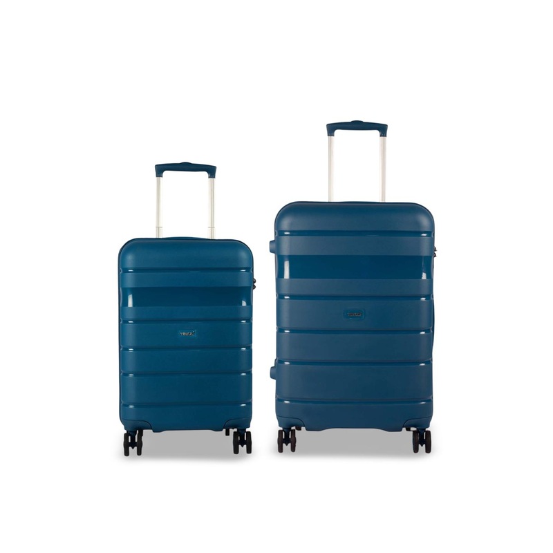 Timus Set of 2 Textured Hard-Sided Trolley Bag