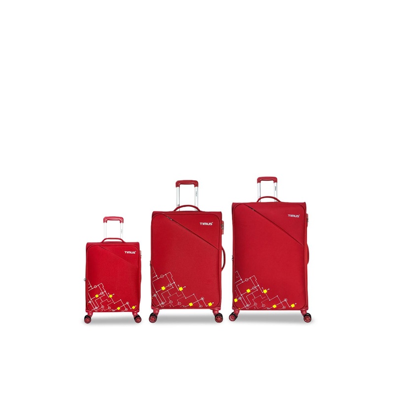 Timus Set Of 3 Flash Plus Soft-Sided Trolley Bag